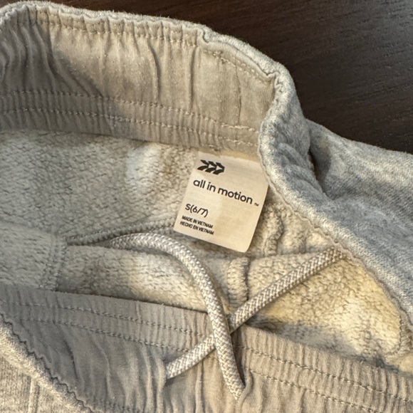 All in Motion Kids Light Gray Sweatpants - Picture 2 of 6